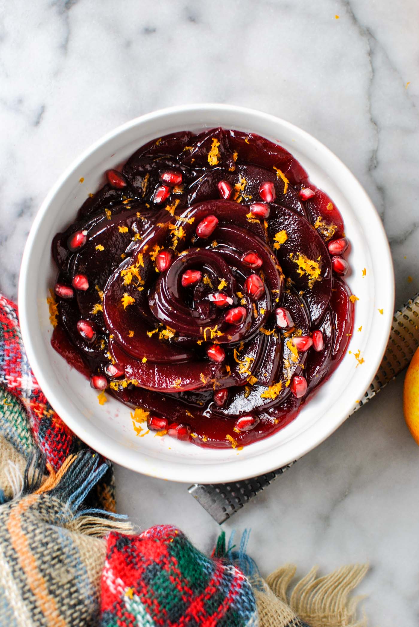 Cranberry Sauce Roses! - run now, pizza later