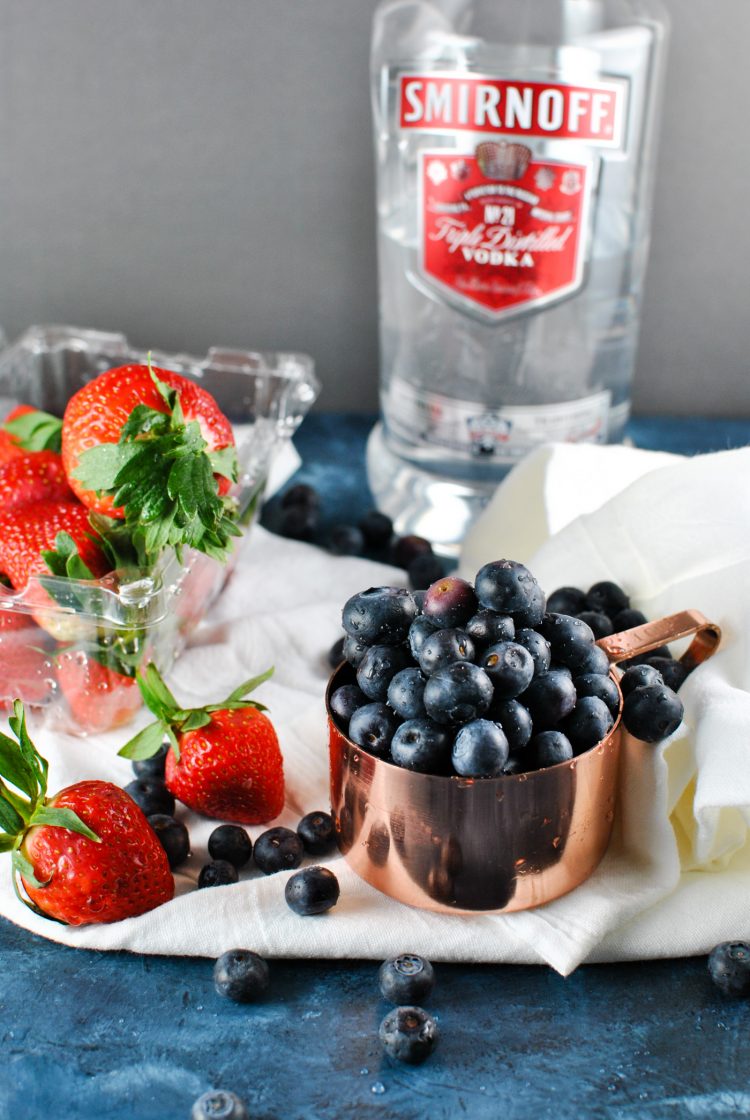 SO. double berry vodka spritzers! you in? i thought so. these are SO delicious and worth the "extra" work (aka you have to infuseeeee some vodka with fruit) to make them. sweet and tart... with a lovely "are you sure theres really vodka in there" vibe. | thepikeplacekitchen.com